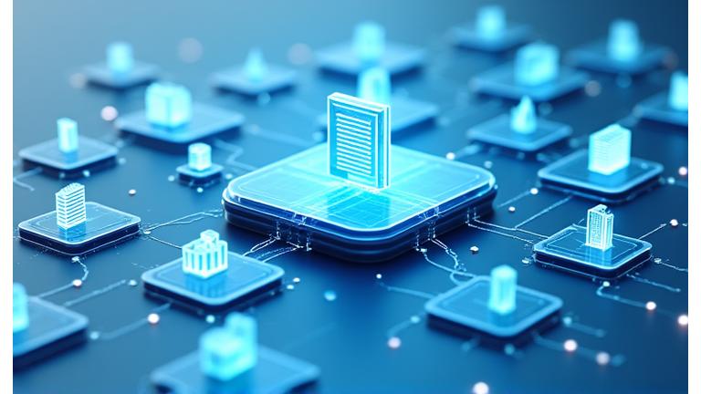 Vizualizācija par OCR integrāciju ar dažādām sistēmām, izmantojot API un webhooks